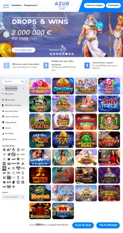 l'application et interface de Slotuna Casino