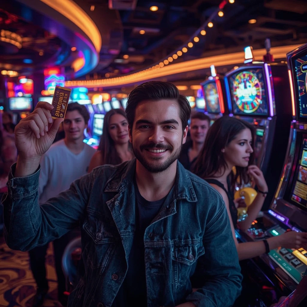 a person with a casino bonus SLOTUNA CASINO
