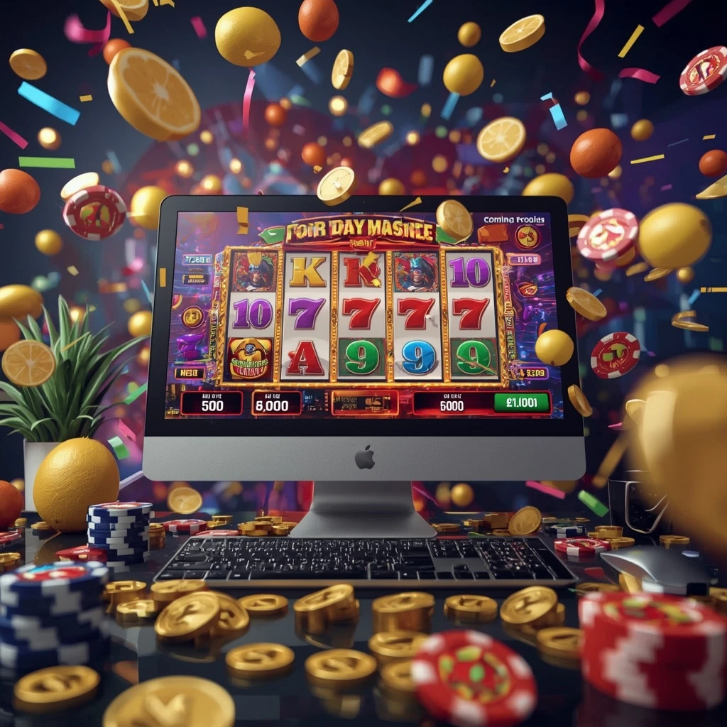 Machines à sous affichées sur un écran Slotuna Casino